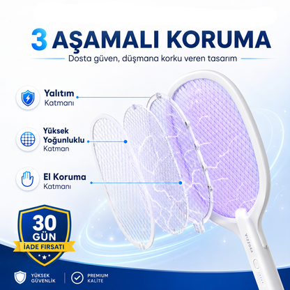 Vızzora® Elektrikli Sinek Öldürücü Raket